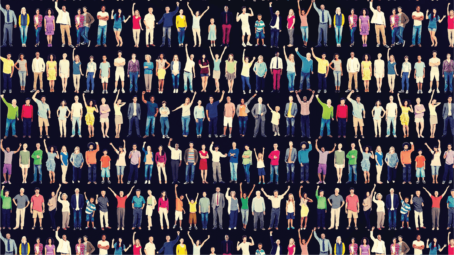 A diverse group of people — Actual Vote is open to everyone